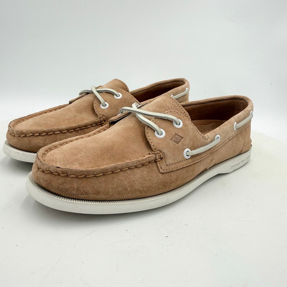 Sperry Women's Authentic Original 2-Eye Slip-On Boat Tan Shoes Size 8.5